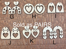 Load image into Gallery viewer, Heart Dangle PAIRS
