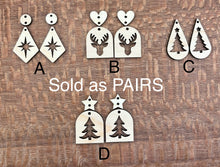 Load image into Gallery viewer, Christmas Holiday Dangle PAIRS