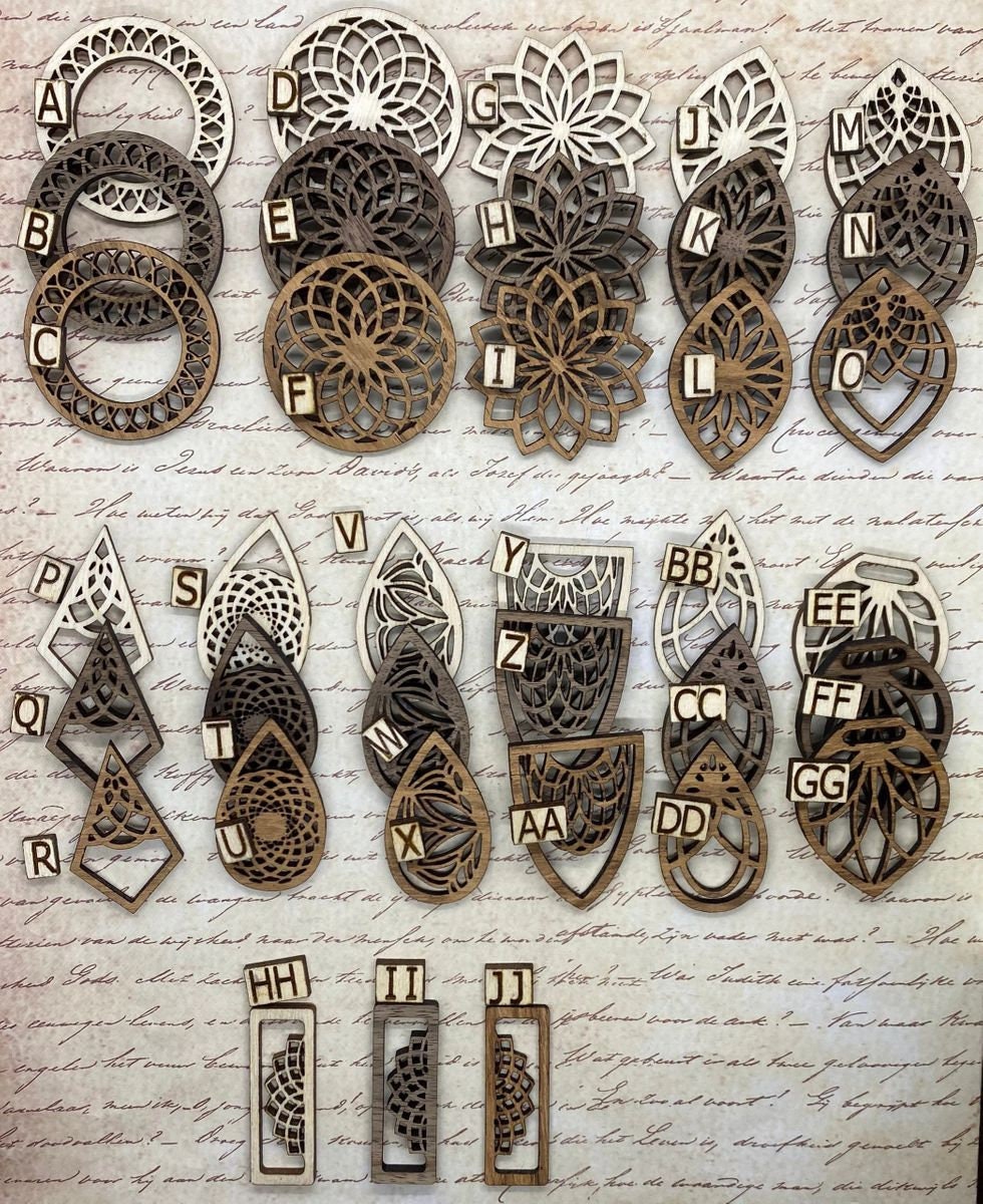 Laser Cut Wood Blanks,Wood Cutouts for Earrings,Blank Wooden Earrings,Wood  Earring Blanks - AliExpress