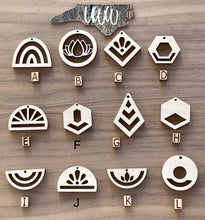 Load image into Gallery viewer, Macrame Style Shape PAIRS