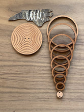 Load image into Gallery viewer, Birch/ Walnut Nesting Hoops