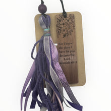 Load image into Gallery viewer, Walnut Wood Scripture Bookmark with Tassel
