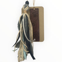 Load image into Gallery viewer, Purple Heart Wood Flower Bookmark with Tassel
