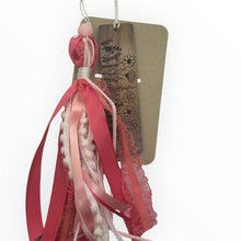 Load image into Gallery viewer, Walnut Wood Wild Flower Bookmark with Tassel
