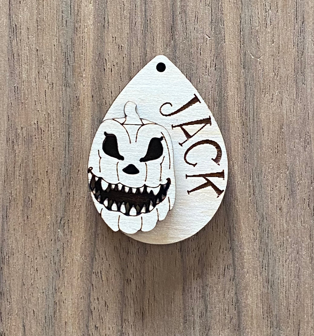 Jack Scary Pumpkin Layered Dangle