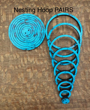 Load image into Gallery viewer, Turquoise Nesting Hoop and Dangles
