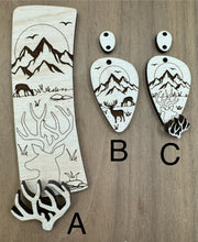 Load image into Gallery viewer, Deer Claw Clip Blank and Dangle
