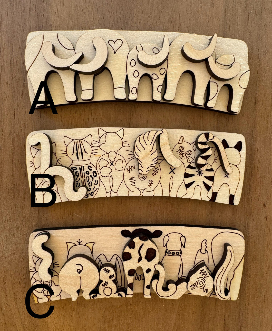 Animal Butts Theme Claw Clip Blank