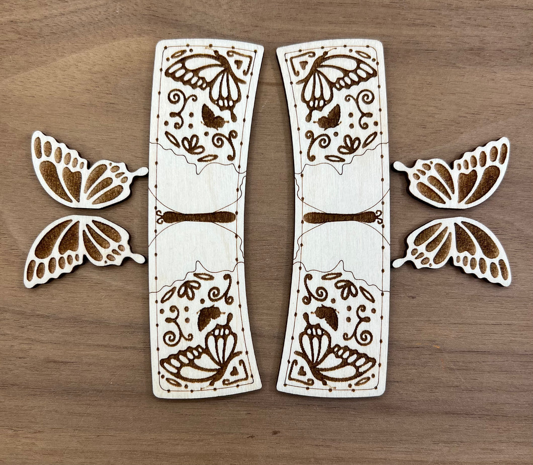 Butterfly Design Claw Clip Blank