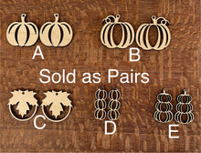 Load image into Gallery viewer, Pumpkin Dangle PAIR
