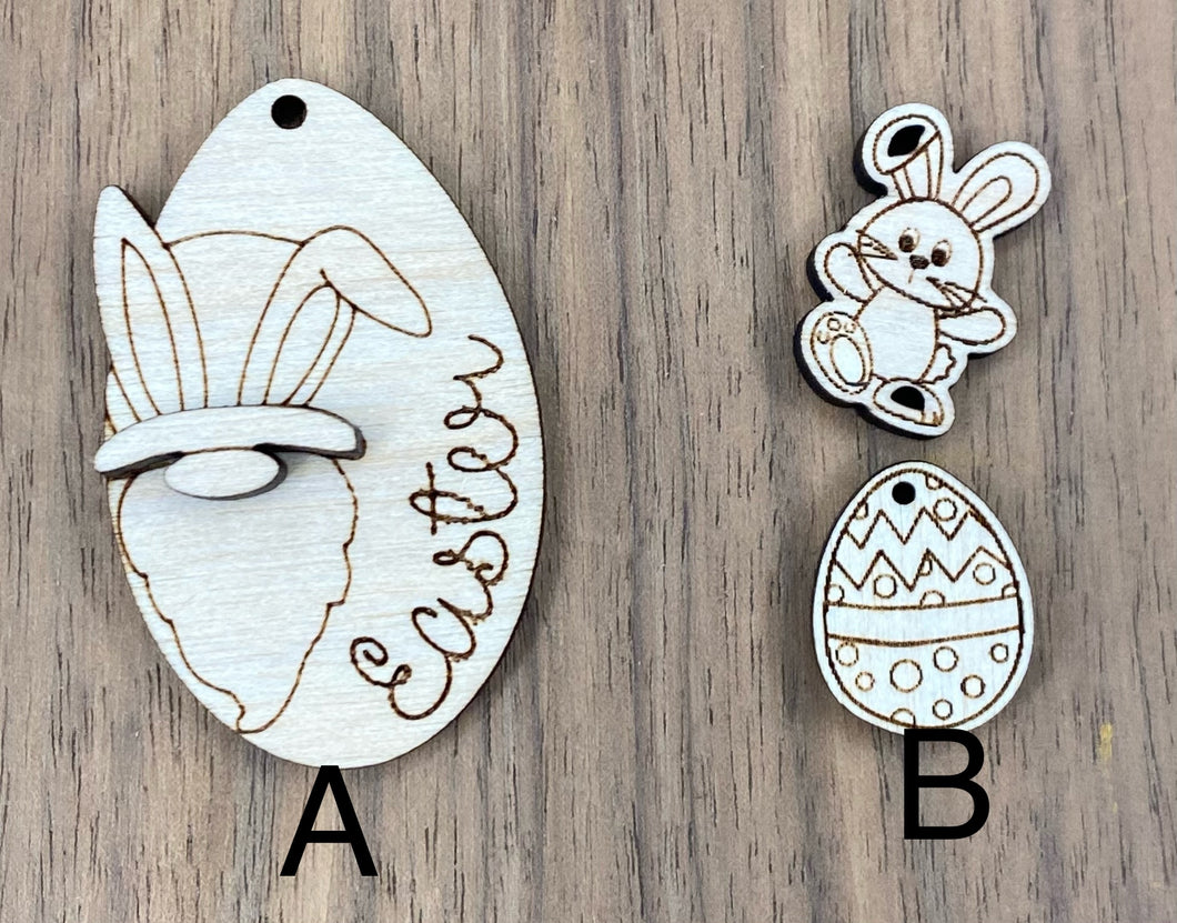 Easter Gnome, Bunny and Egg Chain