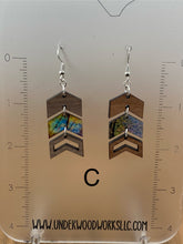 Load image into Gallery viewer, Chevron Dangles
