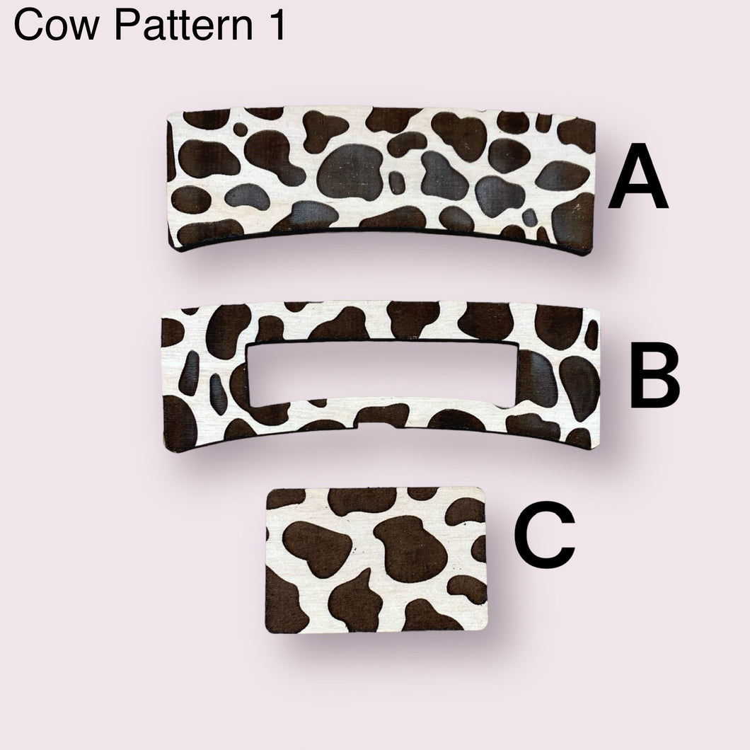 Animal Pattern  Claw Clip Blank