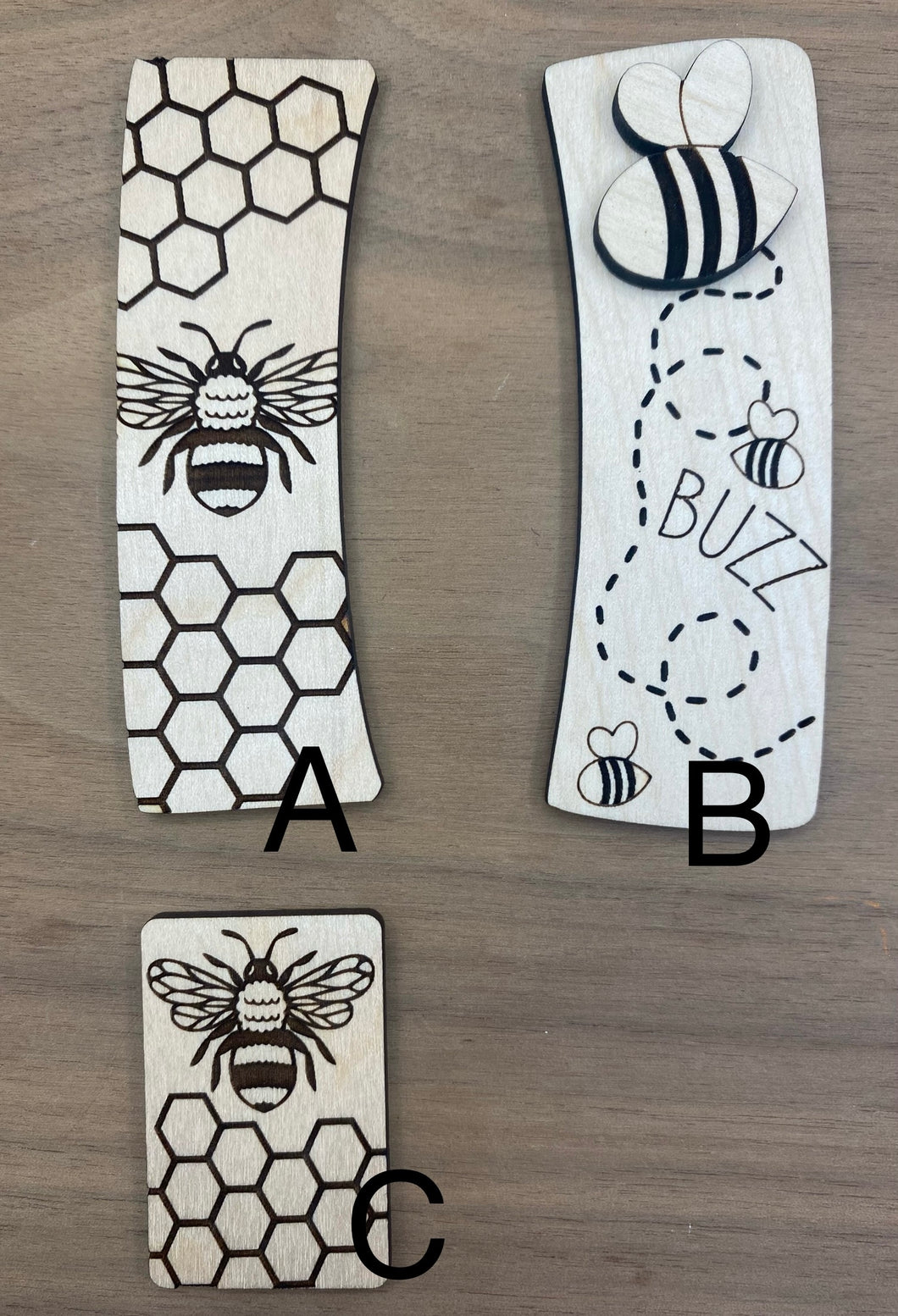 Bee Theme Claw Clip Blank