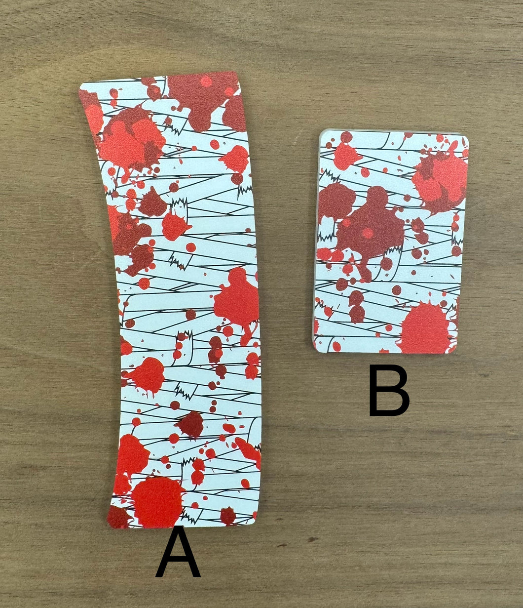 Blood Splatter Bandage Pattern Claw Clip Blank