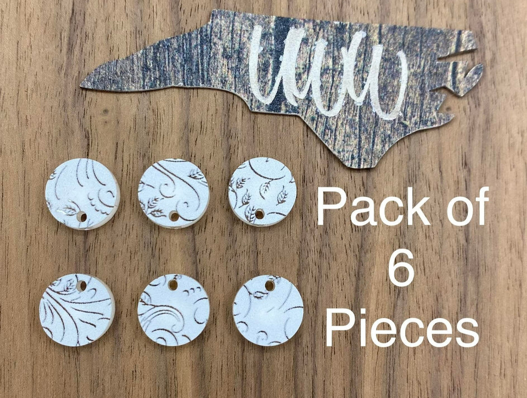 Acrylic Connector 1 Hole Pack of 6 Pieces