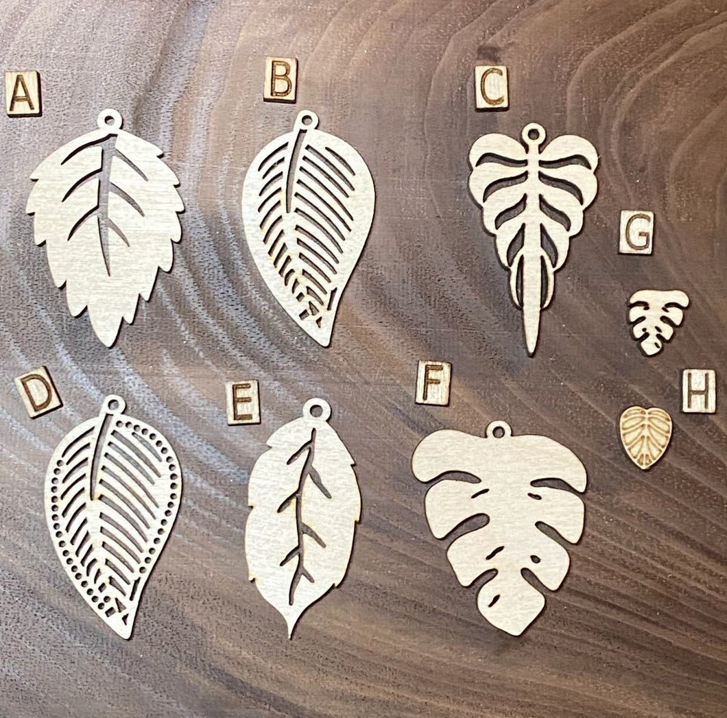 Leaf dangle and stud blanks