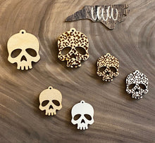 Load image into Gallery viewer, Skull Dangle, Leopard Skull Dangle, Glow in the Dark Skull Dangle
