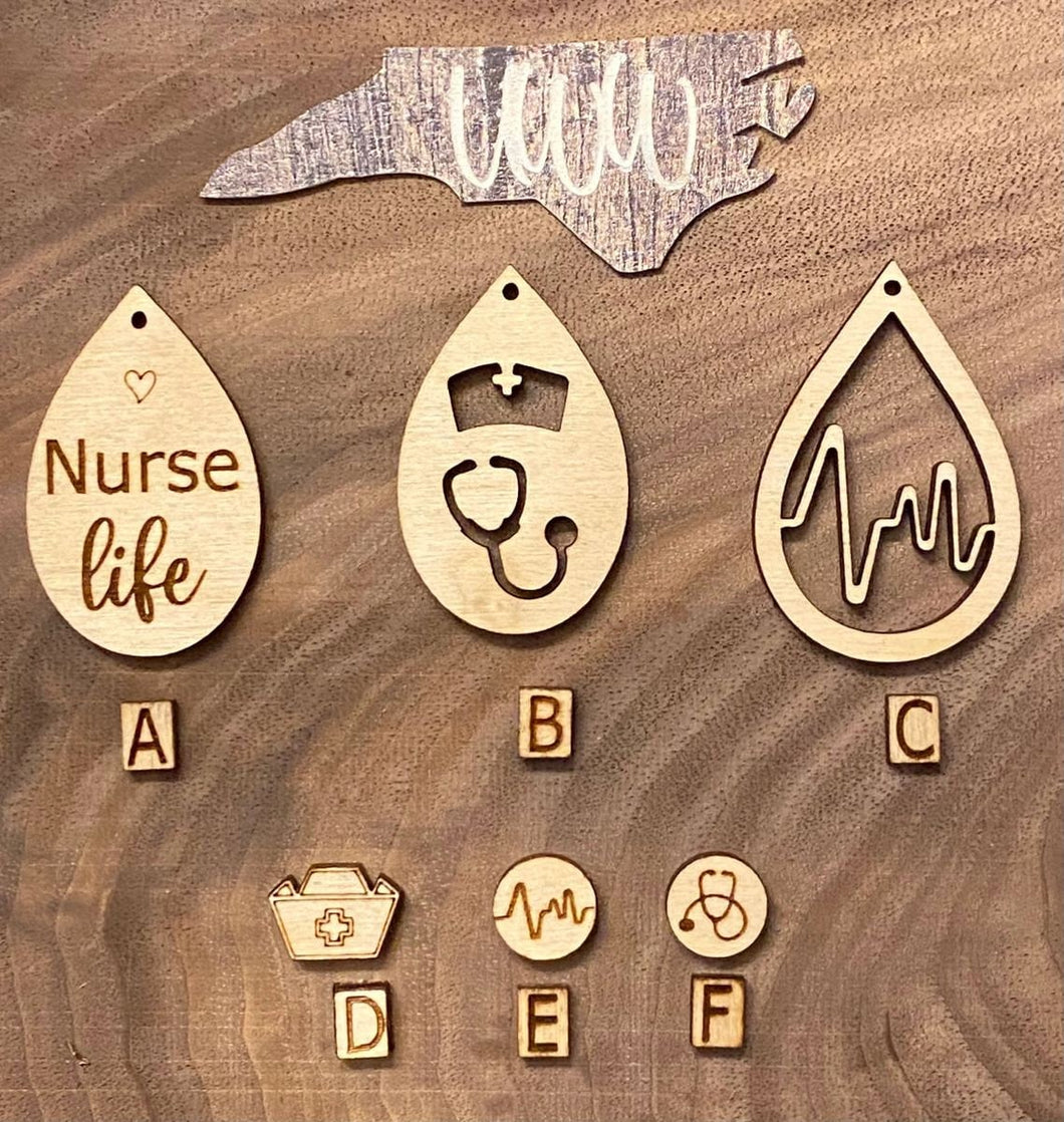 Nurse Life, Heartbeat, Hat and Stethoscope