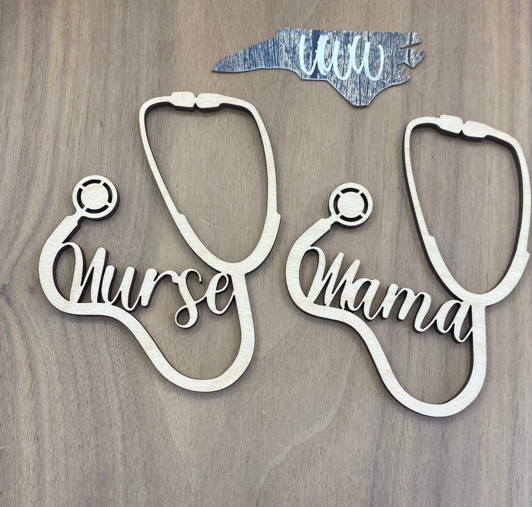 Stethoscope Nurse/ Mama Car Charm