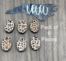 Load image into Gallery viewer, Mini Oval Halloween Pattern MDF Dangles
