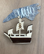 Load image into Gallery viewer, 3D Pirate Ship Dangle
