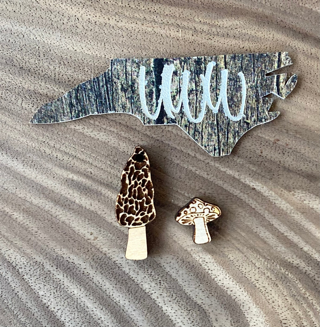 Mushroom and Dangle Stud