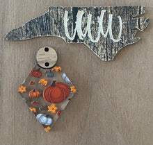 Load image into Gallery viewer, Pumpkin Patch Acrylic and Walnut connector
