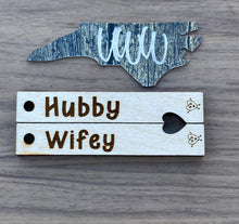 Load image into Gallery viewer, Hubby/ Wifey, Best Friend 2 Piece Keychain
