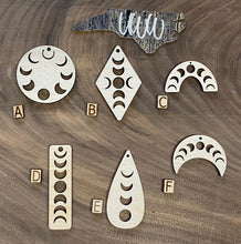 Load image into Gallery viewer, Moon Phase laser cut wooden blanks
