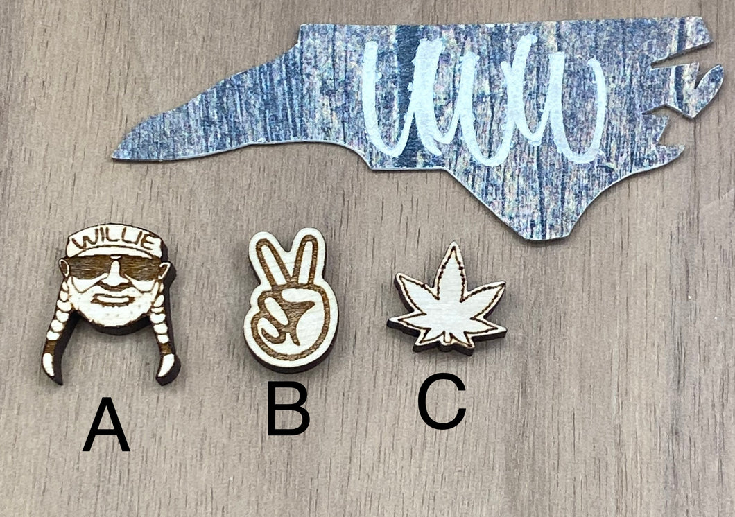 Willie, Peace and Weed Studs