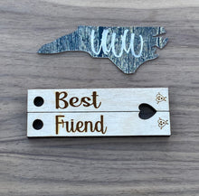 Load image into Gallery viewer, Hubby/ Wifey, Best Friend 2 Piece Keychain
