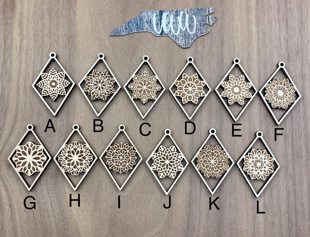 Engraved Mandala Diamonds