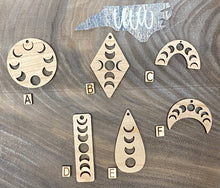 Load image into Gallery viewer, Moon Phase laser cut wooden blanks
