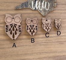 Load image into Gallery viewer, Owl dangle and stud
