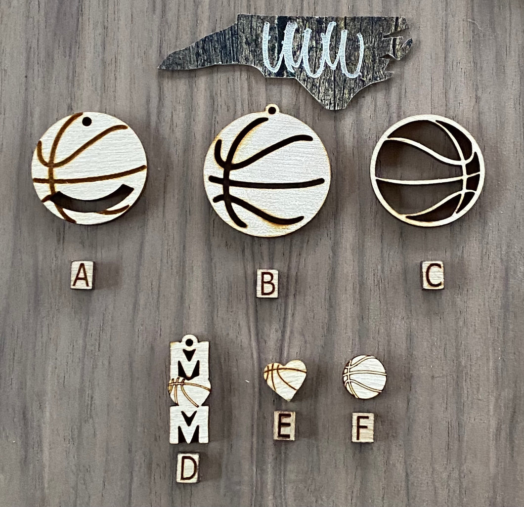 Basketball Rounds, Macrame Rounds, Dangles and studs