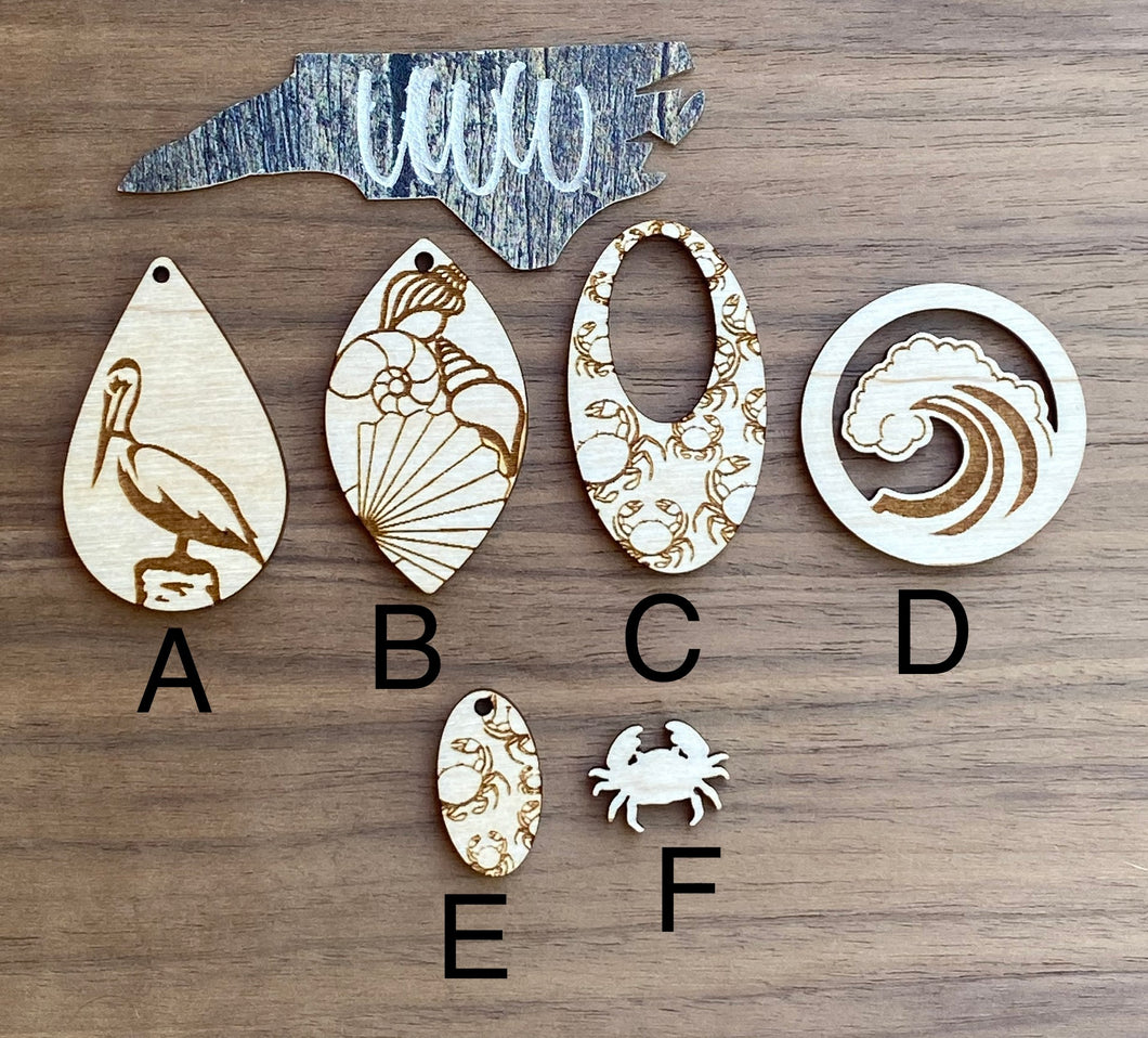 Pelican, Crab, Shells and Waves