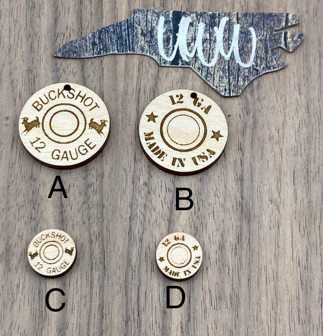 Shotgun Shell End Dangle. Stud