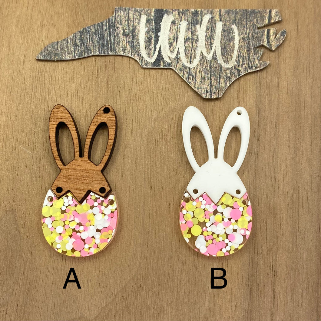 Bunny Ears 2 Part Hanging Oval